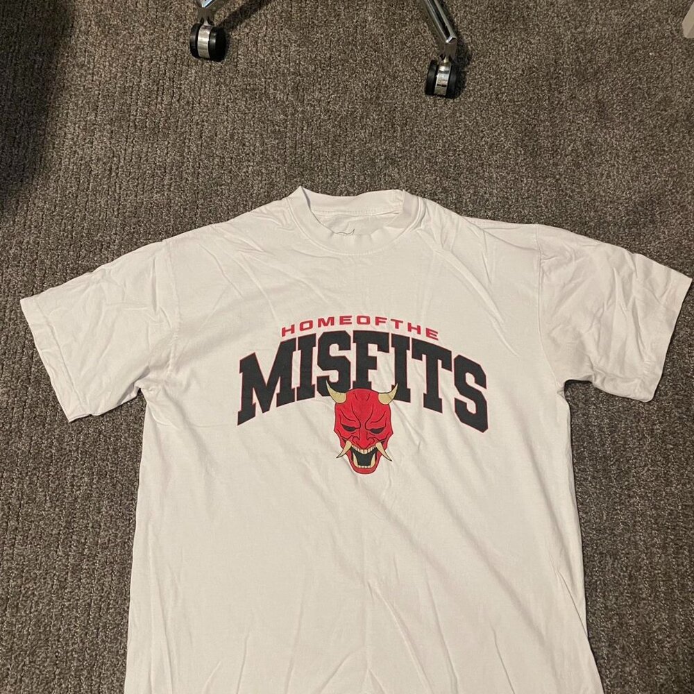 Home of the Misfits white gym tshirt